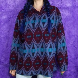 Vintage Fleece Aztec Hoodie